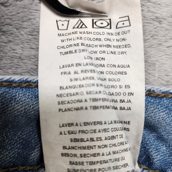 Lee Jeans Womens 16 Blue Mid Rise Straight Leg Regular Fit Stretch Denim Casual - Picture 8 of 13